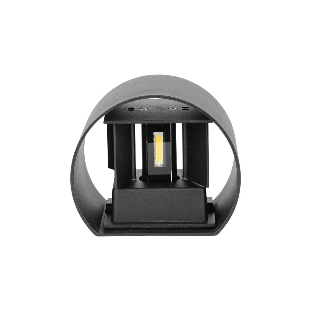 6W Kinkiet walec LED / CHIP BRIDGELUX / Barwa:3000K / Czarny