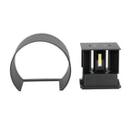 6W Kinkiet walec LED / CHIP BRIDGELUX / Barwa:3000K / Czarny