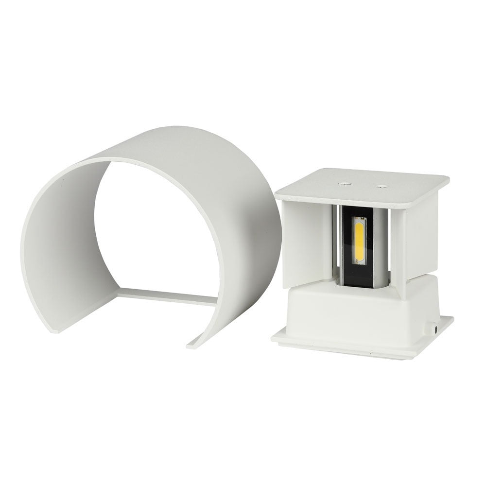 6W Kinkiet walec LED / CHIP BRIDGELUX / Barwa:4000K / Biały