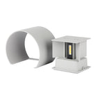 6W Kinkiet walec LED / CHIP BRIDGELUX / Barwa:4000K / Szary