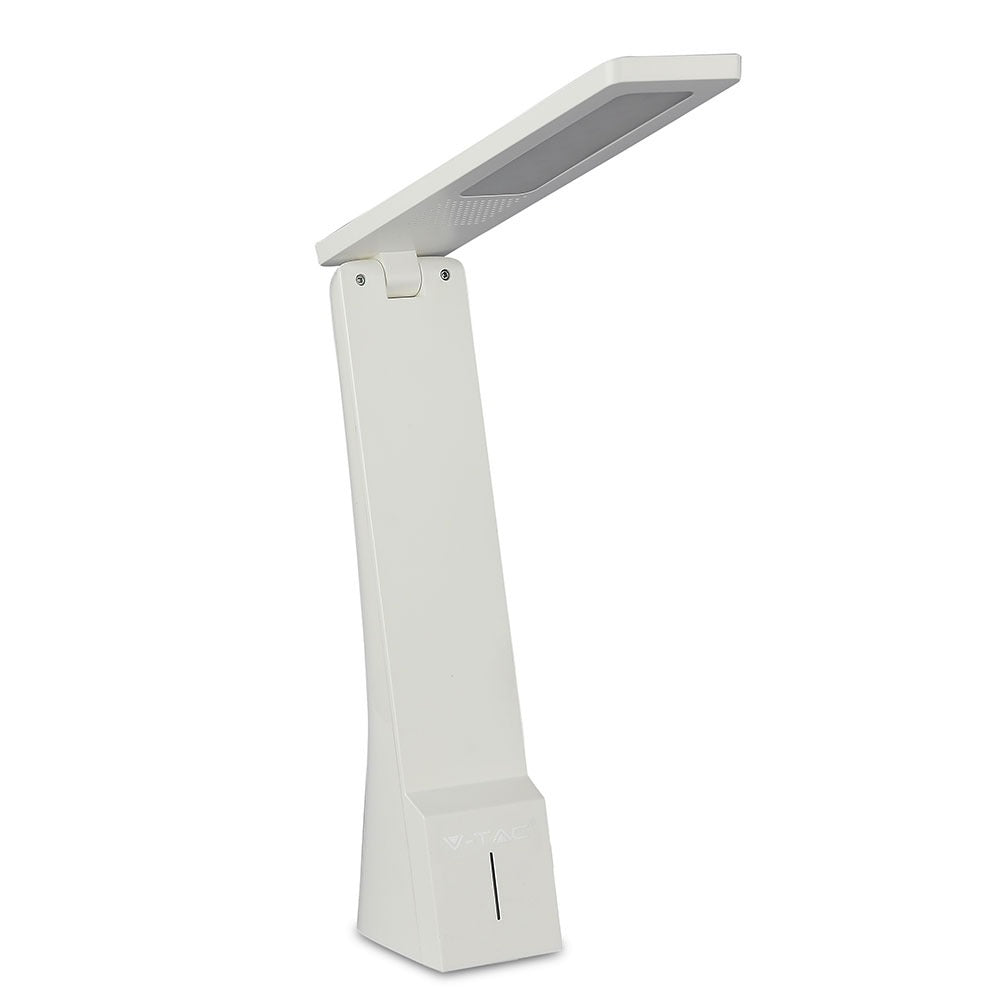 4W Lampka biurkowa / Barwa 3w1 / Biały + Srebrny