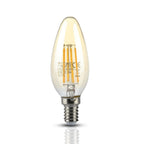 4W C35 Żarówka LED Filament / Klosz: Bursztynowy / Barwa:2200K / Trzonek:E14
