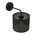 kinkiet Loft shade black, cylinder shade dia 180, h 150 black 1xE27