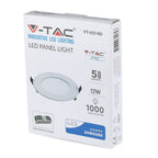 12W Panel LED / Chip SAMSUNG / Barwa:3000K / Okrągły