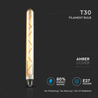 7W T30 Żarówka LED Filament / Klosz Bursztynowy / Barwa:2200K / Trzonek:E27