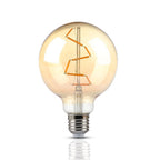 4W G95 Żarówka LED Filament / Klosz Bursztynowy / Barwa:2200K / Trzonek:E27