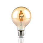 4W G80 Żarówka LED Filament / Klosz Bursztynowy / Barwa:2200K / Trzonek:E27