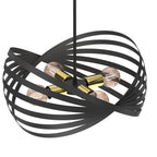 żyrandol Sparkle black/gold 4xE27
