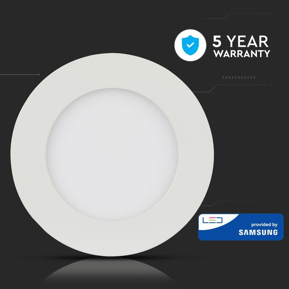 24W Panel LED / Chip SAMSUNG / Barwa:3000K / Okrągły
