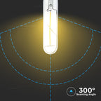 2W T30 Żarówka LED Filament / klosz: Transparentny / Barwa:2700K / Trzonek:E27