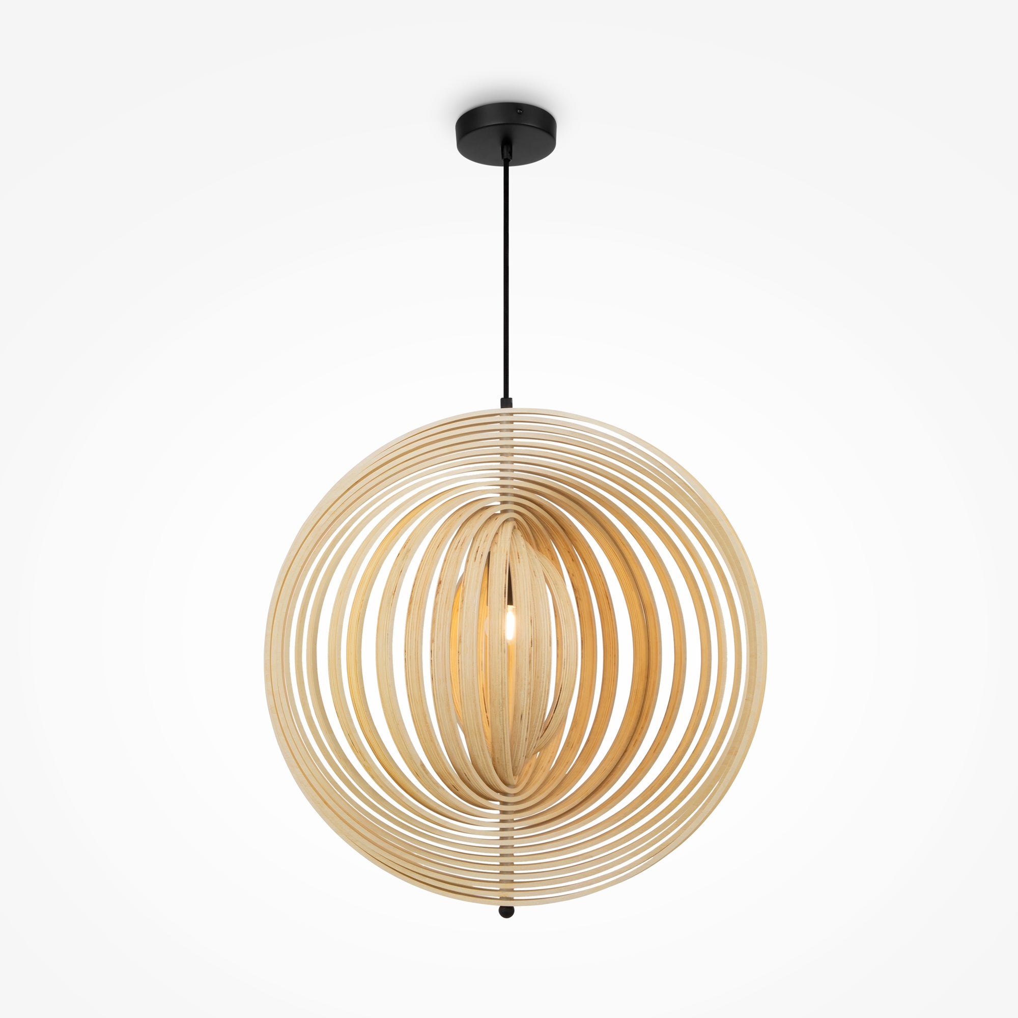 Maytoni Lampa wisząca Roots - Metal - Czarny MOD197PL-01W2