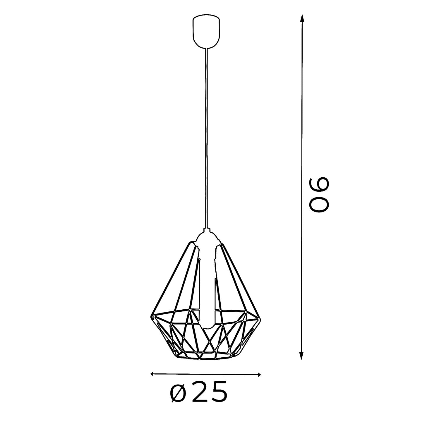 żyrandol Basket New small 1xE27