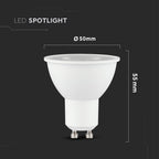 6.5W GU10 Żarówka LED / Kąt: 38' / Barwa:4000K / Ściemniana / Blister 2 szt. / Trzonek: GU10