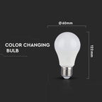 9W A60 Żarówka LED 9W / Barwa: 3w1 / Trzonek:E27