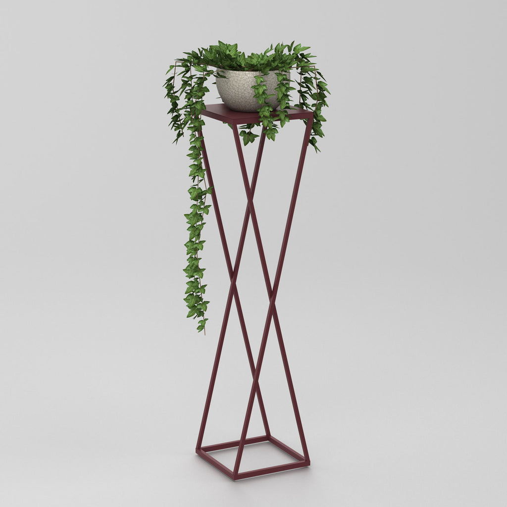 Flower stand Column B 1000x240x240 burgundy