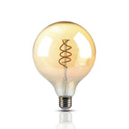 6W G125 Żarówka LED Filament 2xSpieral / Klosz Bursztynowy / Barwa:2200K / Trzonek:E27