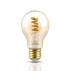 4W Żarówka LED Filament - Spiralna / Klosz: Bursztynowy / Trzonek:E27 / Barwa:2200K