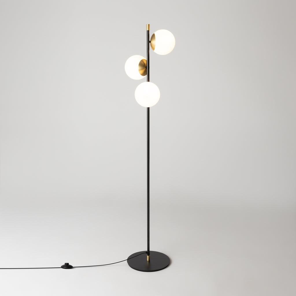Maytoni Lampa podłogowa Nostalgia - Metal - Czarny MOD048FL-03G
