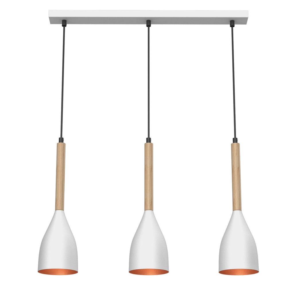 żyrandol Muza white/gold 3xE27