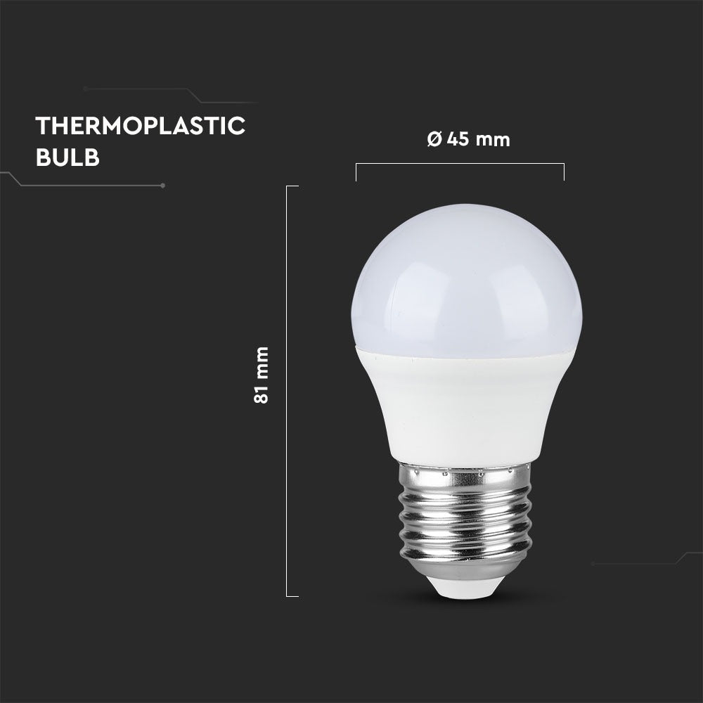5.5W G45 Żarówka LED / Barwa:2700K / Trzonek:E27