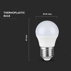 5.5W G45 Żarówka LED / Barwa:2700K/ Opakowanie: 3szt. / Trzonek: E27