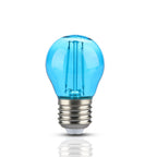 2W G45 Żarówka LED Filament / Niebieski / Trzonek:E27