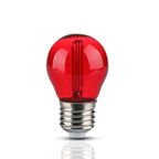 2W G45 Żarówka LED Filament / Czerwony / Trzonek:E27