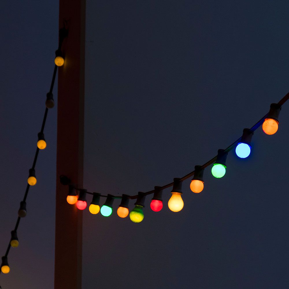 0.5W Girlanda LED / Długość: 10mb / Ilość żarówek: 20x0,5 / Kolorowe kulki
