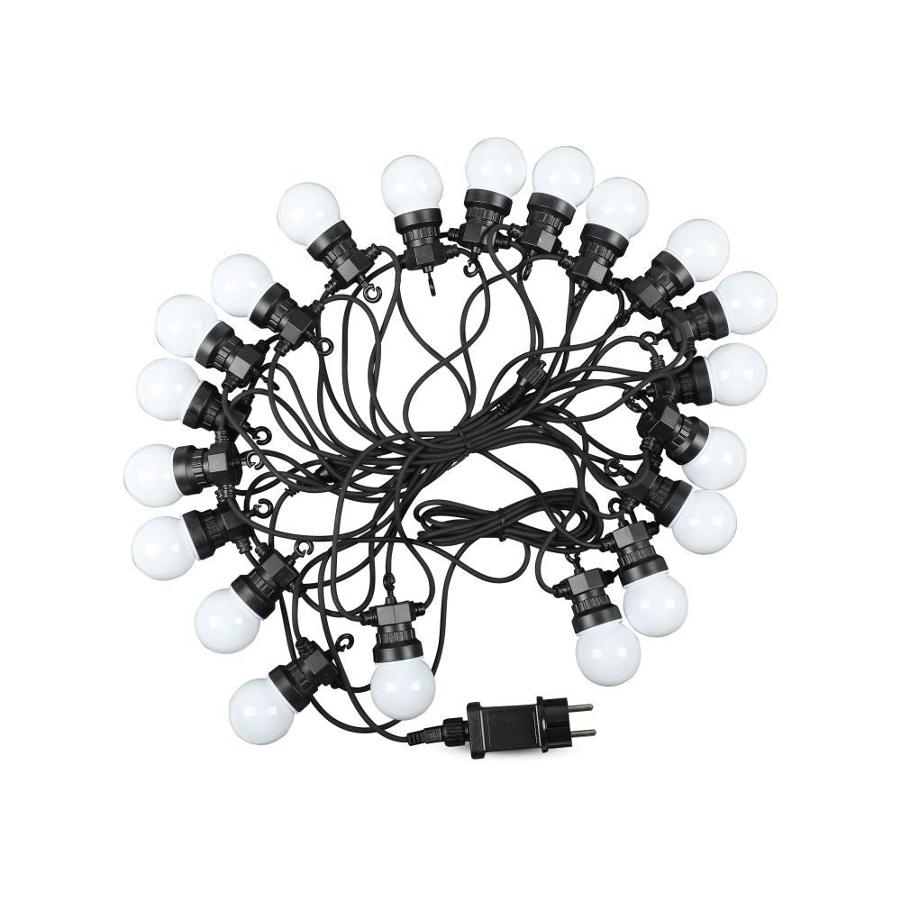 0.5W Girlanda LED / Długość: 10mb / Ilość żarówek: 20x0,5 / Barwa:3000K