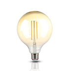 12.5W G125 Żarówka LED Filament / Klosz Bursztynowy / BARWA:2200K / Trzonek:E27