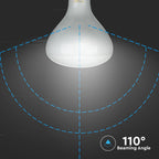 8W Żarówka LED Filament R125 / Barwa:4000K / Ściemniana / Trzonek:E27