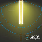 2W T30 Żarówka LED Filament / Klosz Bursztynowy / Barwa:1800K / Trzonek:E27