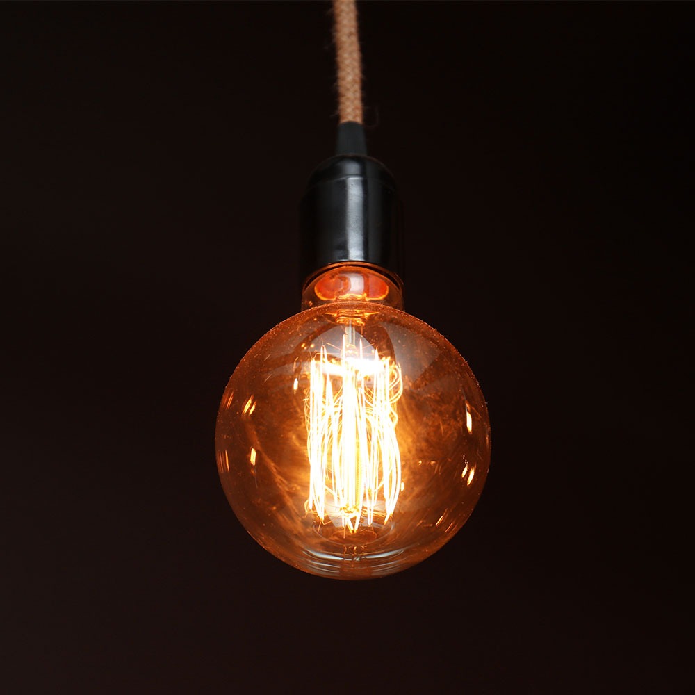 4W G125 Żarówka LED Filament / Klosz Bursztynowy / Barwa:1800K / Trzonek:E27