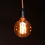4W G125 Żarówka LED Filament / Klosz Bursztynowy / Barwa:1800K / Trzonek:E27