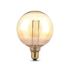 4W G125 Żarówka LED Filament / Klosz Bursztynowy / Barwa:1800K / Trzonek:E27