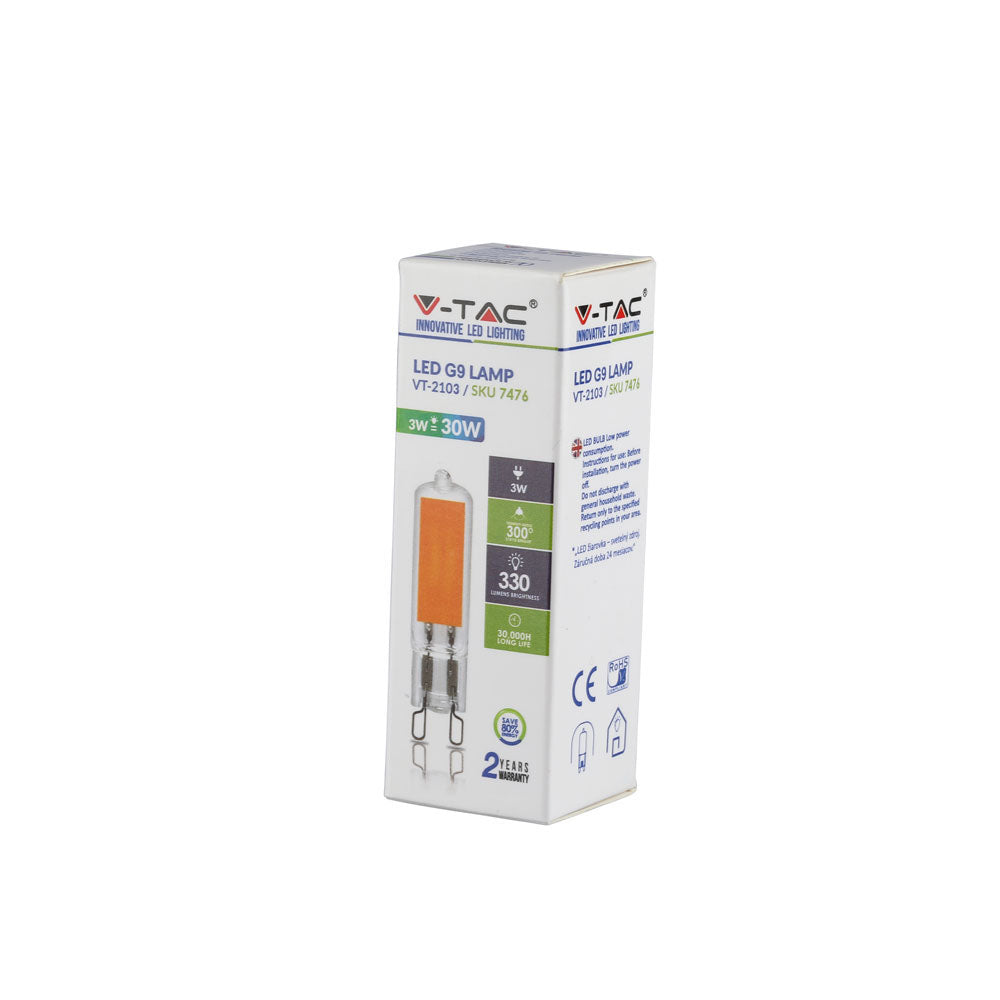3W Żarówka LED / Barwa:4000K / Trzonek:G9
