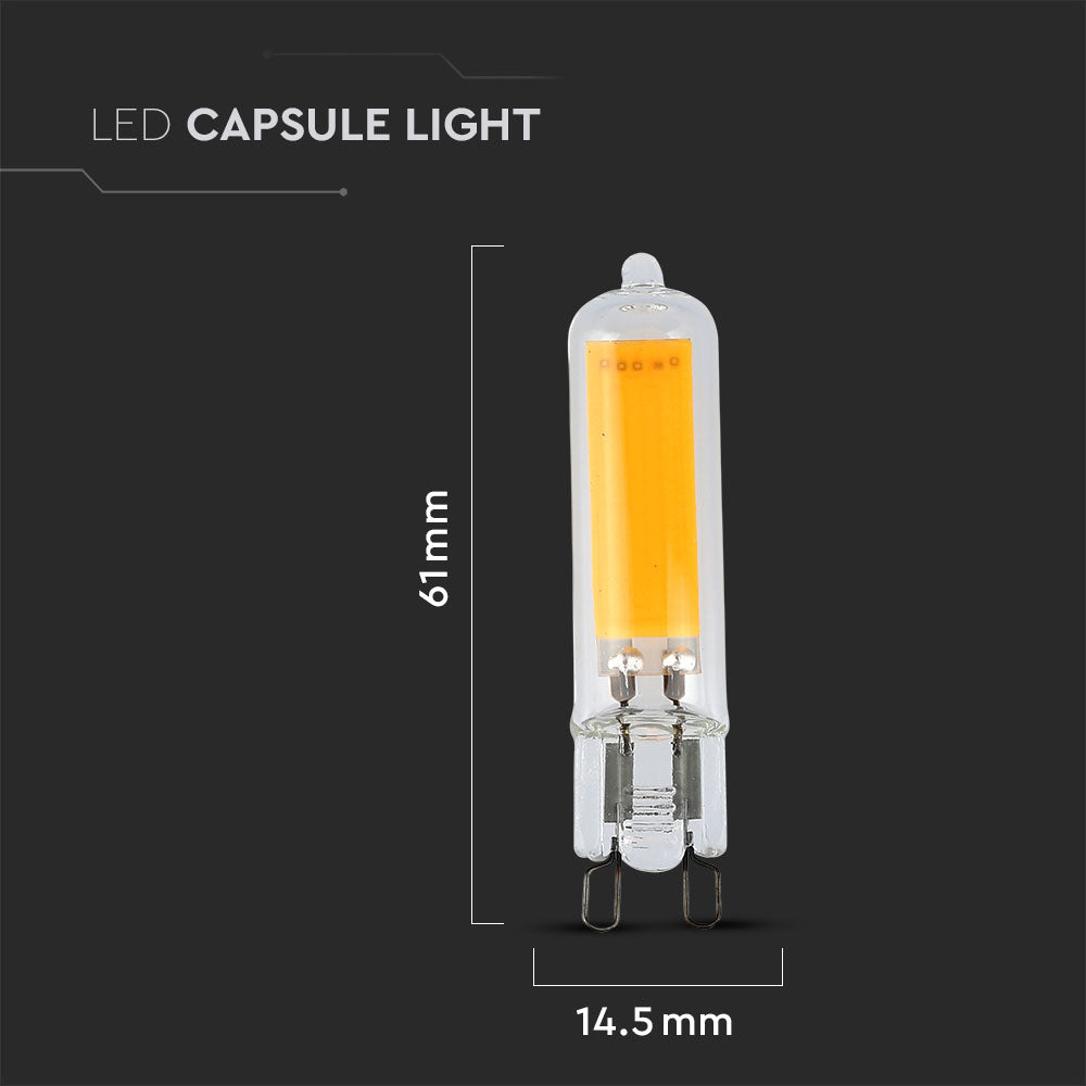 3W Żarówka LED / Barwa:6400K / Trzonek:G9