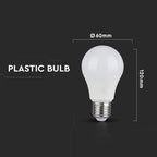 12W A60 Żarówka LED / Barwa:4000K / CRI>95 / Trzonek:E27