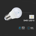 5.5W G45 Żarówka LED / Barwa:2700K / Trzonek:E27 ,CRI>95