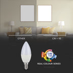 5.5W C35 Żarówka LED / Barwa:4000K / CRI>95 / Trzonek:E14