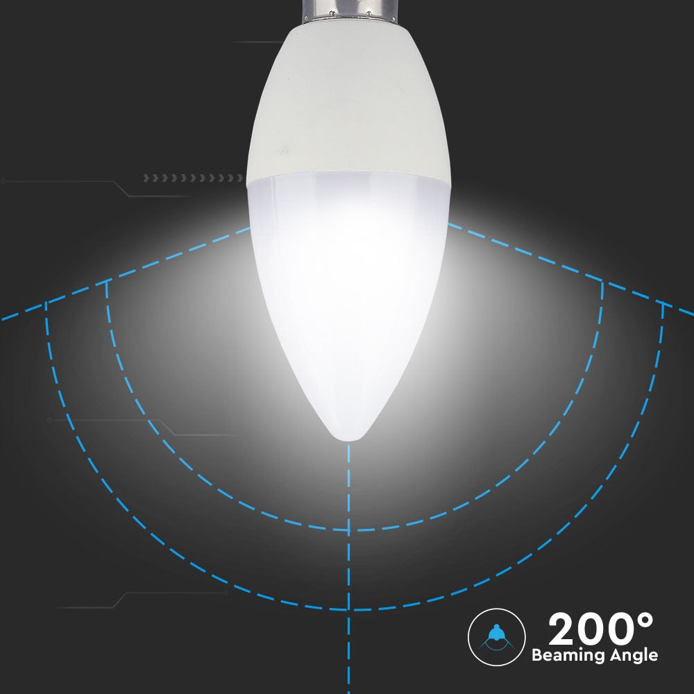 5.5W C35 Żarówka LED / Barwa:6400K / CRI>95 / Trzonek:E14