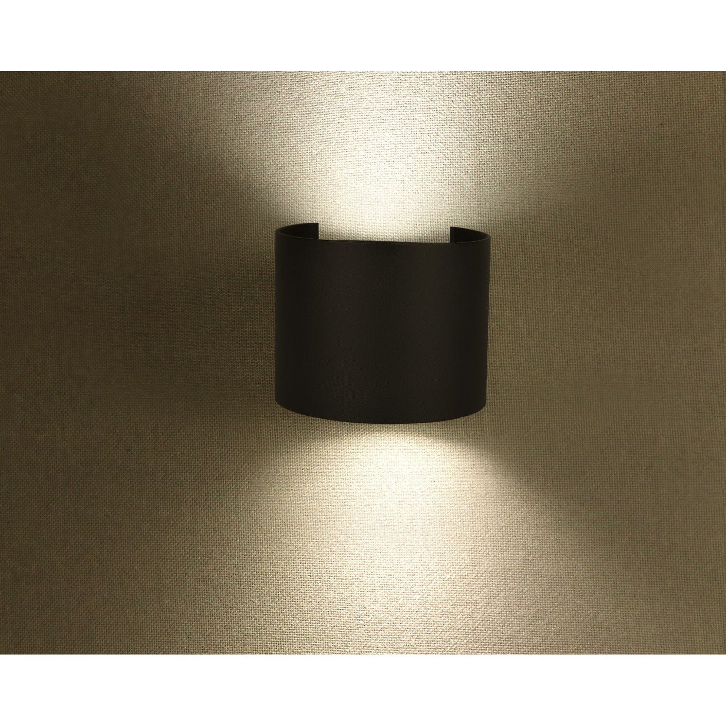 5W Kinkiet walec LED / CHIP BRIDGELUX / Barwa:3000K / Czarny