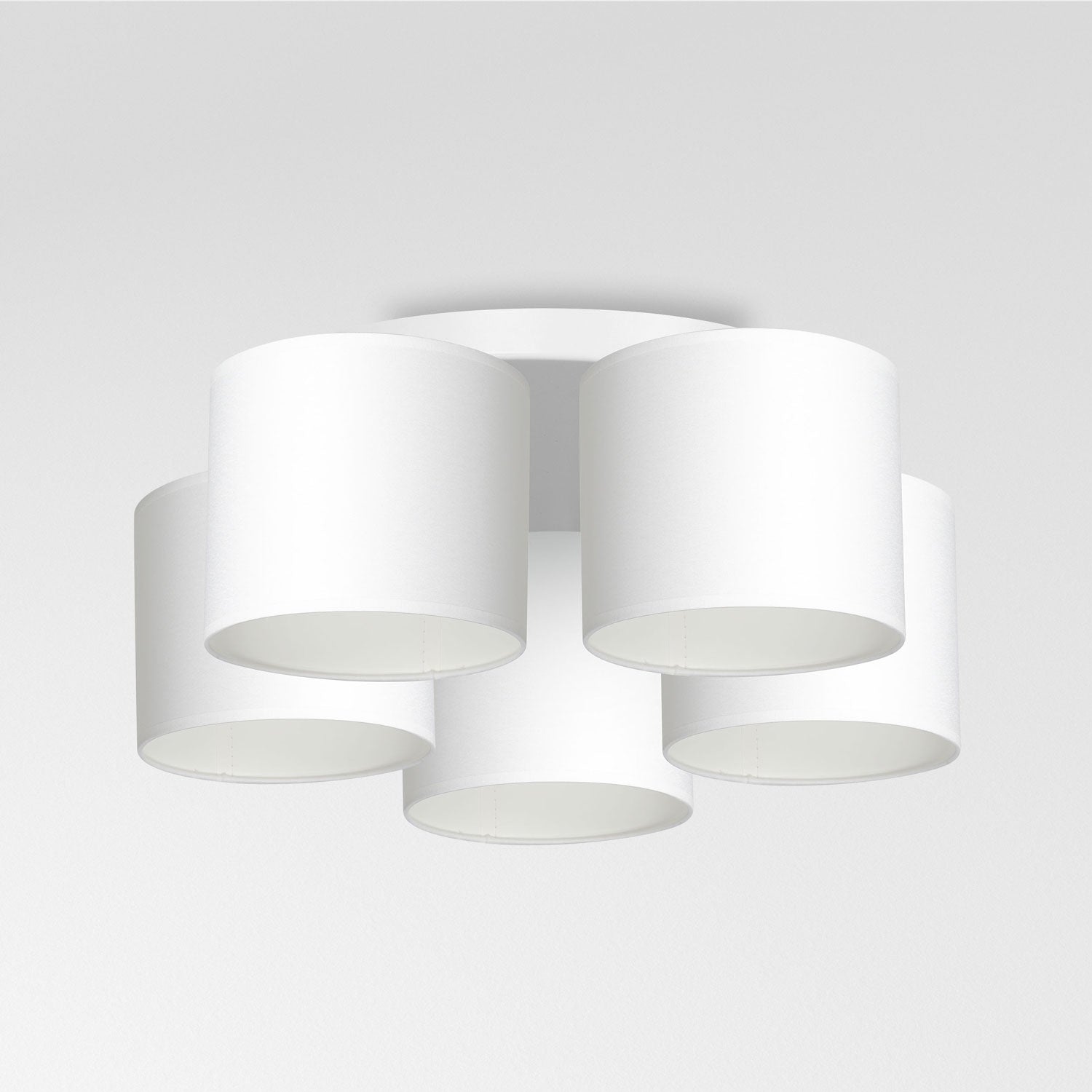 plafon Arden white, cylinder shade white 5xE27