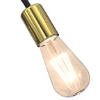 kinkiet Dow black/gold 1xE27