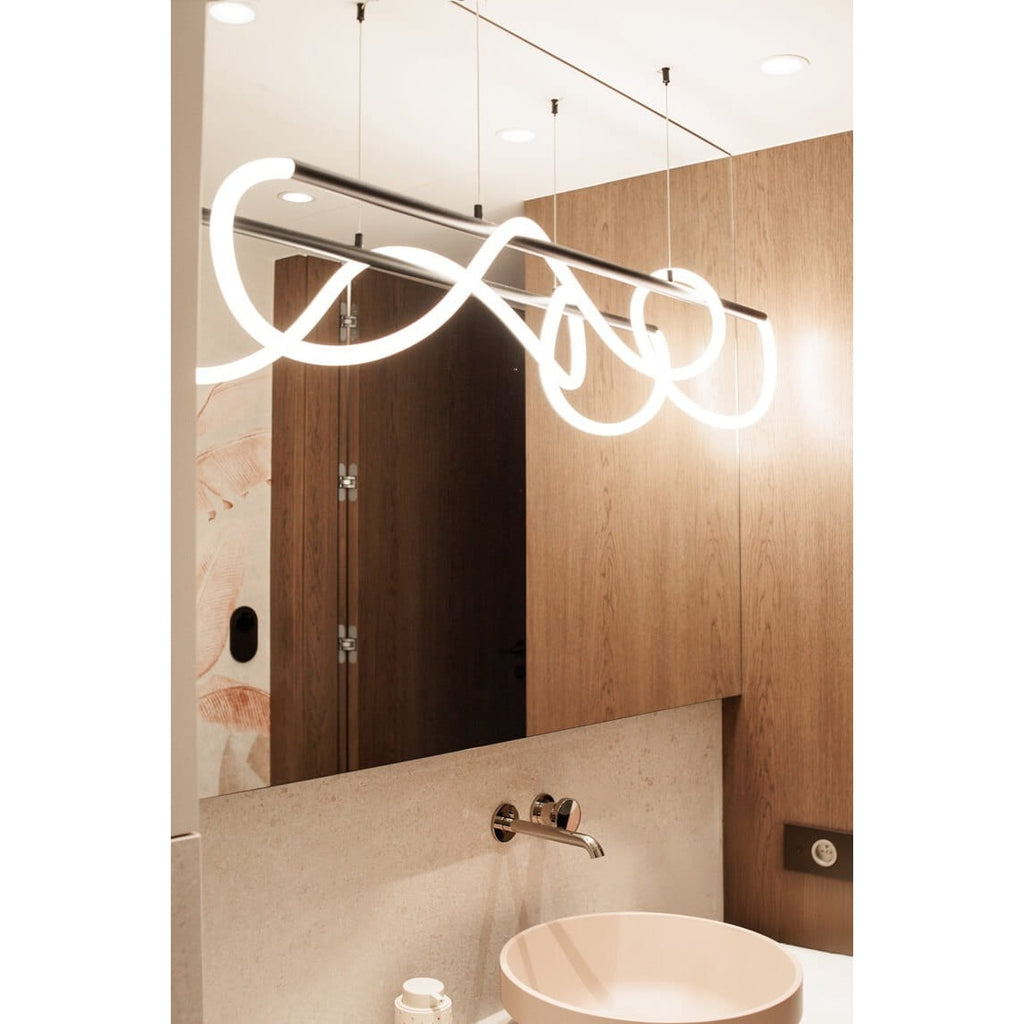 Maxlight Lampa wisząca Laguna - Metal + silikon - Czarny P0512