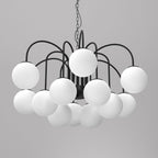 żyrandol Cambridge (glass 2815) black 12xE14