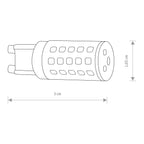 Nowodvorski BULB LED G9, 4W G9 50/60Hz 380lm - Tworzywo sztuczne PC - Biały 7503