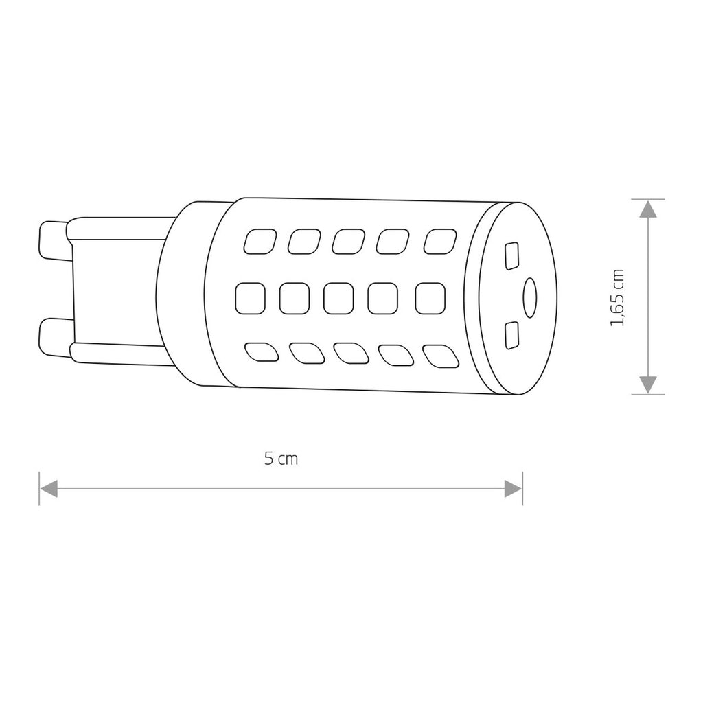 Nowodvorski BULB LED G9, 4W G9 50/60Hz 390lm - Tworzywo sztuczne PC - Biały 7504