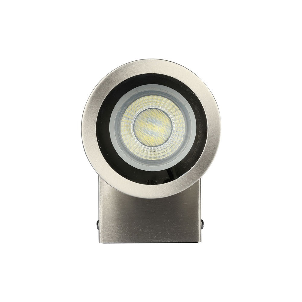 Kinkiet SLEEK GU10 / Obudowa: stal szlifowana / IP44