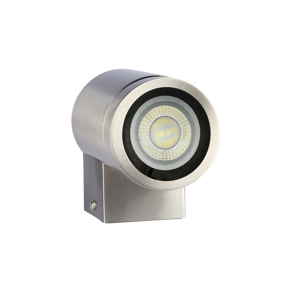 Kinkiet SLEEK GU10 / Obudowa: stal szlifowana / IP44